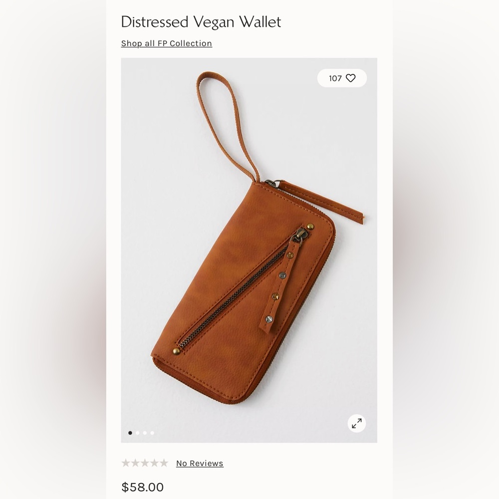 Free People Distressed Vegan Wallet